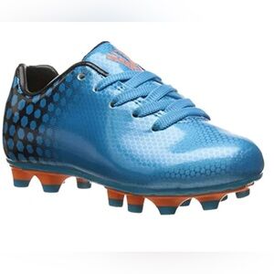 Vizari Blue and Black Firm Ground Soccer Cleats Size 8